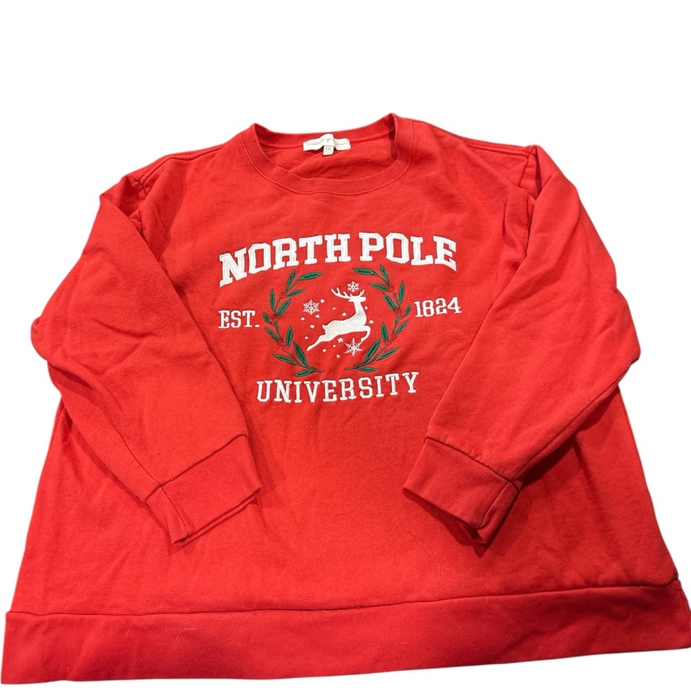 North Pole University Red women’s Sweatshirt